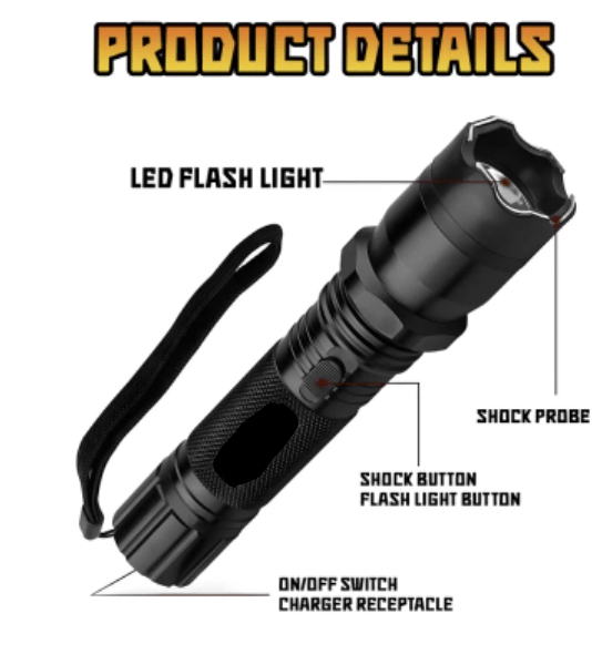 NEW🔥 2025 Survival Sale 75% OFF 🚨 GOOTATIC VoltGuard V95 Stun Torch – Light the Way, Strike When Needed